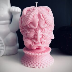 Hannya Demon Mask Candle - Cherry Blossom Tea