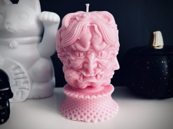 Hannya Demon Mask Candle - Cherry Blossom Tea