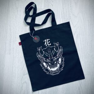 Hannya Demon Mask Tote Bag