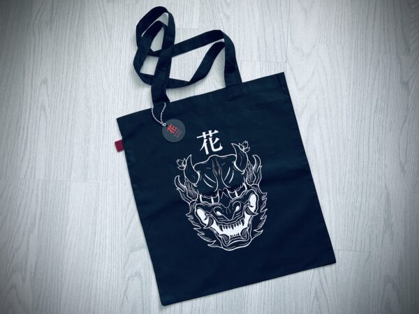 Hannya Demon Mask Tote Bag