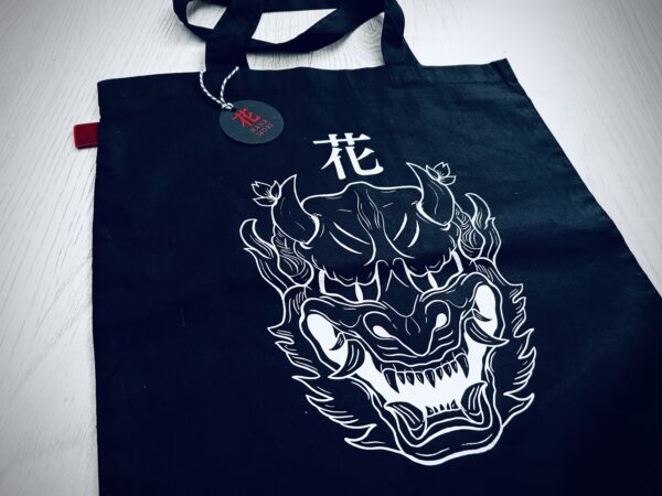 HANNYA DEMON MASK TOTE BAG - Image 2