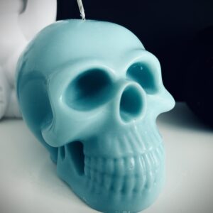 Jasmine Green Tea Scented Skull Candle